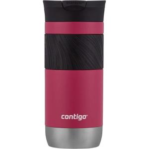 imageContigo SNAPSEAL Insulated Stainless Steel Travel Mug with Grip 16oz Blueberry Transparent Satin ampamp Gold MorelDragonfruit