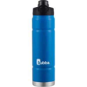 imagebubba Trailblazer Insulated Stainless Steel Water Bottle with Straw Lid 40oz Limelight Powder CoatBerry Blue