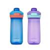 imageContigo Jessie Kids Water Bottle LeakProof Lid 14oz DishwasherSafe Fits Most Cup Holders 2Pack Blue PoppyCoral ampamp AmethystJadeBlue PoppyCoral  AmethystJade