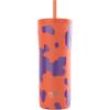 imageContigo x Ally Love Stainless Steel VacuumInsulated Tumbler wStraw Autoclose Tech Easy Clean Lid Leakproof Drinking Keeps Drinks Cold 20hours BPA Free 24oz Streeterville 20 OatmilkTangerine