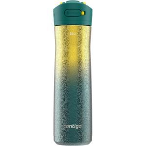 imageContigo 24oz Leakproof Stainless Steel Water Bottle with Straw ampamp Handle Dual Insulated for Cold ampamp Hot Drinks Pack of 2Pineapple  Spirulina Ombre