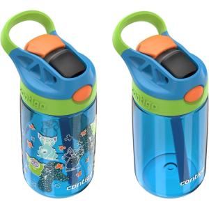 imageContigo Aubrey Paw Patrol LeakProof SpillProof Water Bottle with Autospout 14oz Paw Patrol Space Zodiac PurpleBlue Poppy Squishies GFX Blue PoppyCool Lime