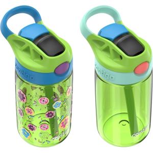 imageContigo Aubrey Paw Patrol LeakProof SpillProof Water Bottle with Autospout 14oz Paw Patrol Space Zodiac PurpleCool Lime Donuts GFX Cool LimeJade Vine