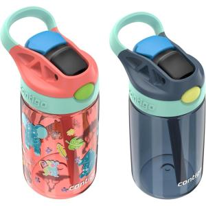 imageContigo Aubrey Paw Patrol LeakProof SpillProof Water Bottle with Autospout 14oz Paw Patrol Space Zodiac PurpleCoral Sweet Safari GFX BlueberryJade Vine