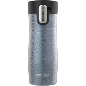 imageContigo West Loop Stainless Steel VacuumInsulated Travel Mug with SpillProof Lid 16oz 2Pack Very Berry ampamp Steel Colors Keeps Hot to 5h ampamp Cold to 12hCrystal Lakeside