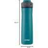 imageContigo Cortland Chill 20 Blueberry Stainless Steel Water Bottle VacuumInsulated SpillProof Lid 24oz Ideal for Hot or Cold Drinks Interchangeable Lid Perfect for Kids amp AdultsSpirulina