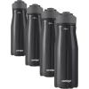 imageContigo Cortland Chill 20 Blueberry Stainless Steel Water Bottle VacuumInsulated SpillProof Lid 24oz Ideal for Hot or Cold Drinks Interchangeable Lid Perfect for Kids amp AdultsLicorice