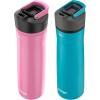 imageContigo Cortland Chill 20 Blueberry Stainless Steel Water Bottle VacuumInsulated SpillProof Lid 24oz Ideal for Hot or Cold Drinks Interchangeable Lid Perfect for Kids amp AdultsJuniper Azalea