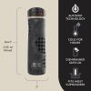 imageContigo Jackson Chill 20 VacuumInsulated Stainless Steel Water Bottle with Secure Lid LeakProof Travel Friendly 20oz Capacity Blueberry Color Keeps Drinks Cold for 12 HoursLicorice