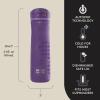 imageContigo Jackson Chill 20 VacuumInsulated Stainless Steel Water Bottle with Secure Lid LeakProof Travel Friendly 20oz Capacity Blueberry Color Keeps Drinks Cold for 12 HoursViolet