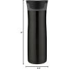 imageContigo West Loop 20 LeakProof SpillProof Insulated Stainless Steel Travel Mug 20oz Licorice MetallicBlack