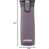 imageContigo West Loop 20 LeakProof SpillProof Insulated Stainless Steel Travel Mug 20oz Licorice MetallicDark Plum