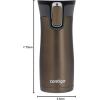 imageContigo West Loop 20 LeakProof SpillProof Insulated Stainless Steel Travel Mug 20oz Licorice MetallicLatte