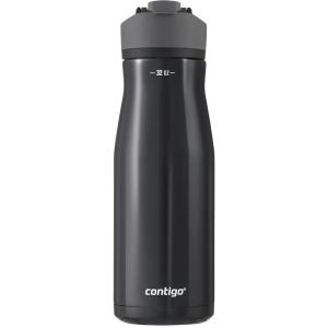 imageContigo Cortland Chill 20 Blueberry Stainless Steel Water Bottle VacuumInsulated SpillProof Lid 24oz Ideal for Hot or Cold Drinks Interchangeable Lid Perfect for Kids amp AdultsLicorice