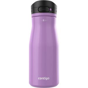 imageContigo Jackson Chill 20 VacuumInsulated Stainless Steel Water Bottle with Secure Lid LeakProof Travel Friendly 20oz Capacity Blueberry Color Keeps Drinks Cold for 12 HoursPansy