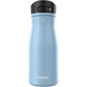 imageContigo Jackson Chill 20 VacuumInsulated Stainless Steel Water Bottle with Secure Lid LeakProof Travel Friendly 20oz Capacity Blueberry Color Keeps Drinks Cold for 12 HoursGlacier