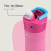 imageContigo Ashland Chill 20 24oz Stainless Steel Water Bottle with AUTOSPOUT Lid Pink LemonadeAzalea