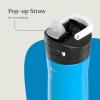 imageContigo Ashland Chill 20 24oz Stainless Steel Water Bottle with AUTOSPOUT Lid Pink LemonadeBlue Poppy