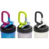 imageContigo Fit Shake amp Go 20 Shaker Bottle with LeakProof Lid 20oz Gym Water Bottle with Whisk and Carabiner Handle Dishwasher Safe Mixer Bottle 3Pack Blue Poppy amp Earl Grey amp Salt