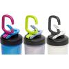 imageContigo Fit Shake amp Go 20 Shaker Bottle with LeakProof Lid 20oz Gym Water Bottle with Whisk and Carabiner Handle Dishwasher Safe Mixer Bottle 3Pack Blue Poppy amp Earl Grey amp Salt