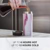 imageContigo Huron 16oz VacuumInsulated Stainless Steel Travel Mug LeakProof Lid Keeps Drinks Hot or Cold for Hours White Marble Finish Fits Most Cup Holders amp Brewers16 Ounces Pack of 4