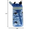 imageContigo Kids Cleanable AUTOSPOUT Water Bottle 14oz 2 Pack Strawberry Ice CreamBlue Sharks