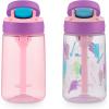 imageContigo Kids Cleanable AUTOSPOUT Water Bottle 14oz 2 Pack Strawberry Ice CreamStrawberry  Ice Cream