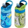 imageContigo Kids Cleanable AUTOSPOUT Water Bottle 14oz 2 Pack Strawberry Ice CreamWhales  Dragon