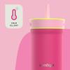 imageContigo Kids Leighton SpillProof Stainless Steel Tumbler with Straw 12 oz WildberryWildberry
