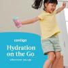 imageContigo Kids Leighton Straw Tumbler with SpillProof LeakProof Lid 14oz Blue PoppyNarwhalsBlue Raspberry  Azalea