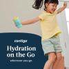 imageContigo Kids Leighton Straw Tumbler with SpillProof LeakProof Lid 14oz Blue PoppyNarwhalsBlueberry  Jade