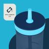 imageContigo Kids Leighton Straw Tumbler with SpillProof LeakProof Lid 14oz Blue PoppyNarwhalsBlueberry