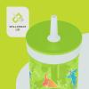imageContigo Kids Leighton Straw Tumbler with SpillProof LeakProof Lid 14oz Blue PoppyNarwhalsCool Lime Dogs GFX