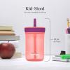imageContigo Kids Leighton Straw Tumbler with SpillProof LeakProof Lid 14oz Blue PoppyNarwhalsCoralGrape