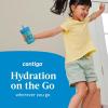 imageContigo Kids Leighton Straw Tumbler with SpillProof LeakProof Lid 14oz Blue PoppyNarwhalsJuniperBlue Forest