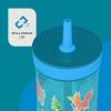 imageContigo Kids Leighton Straw Tumbler with SpillProof LeakProof Lid 14oz Blue PoppyNarwhalsJuniperBlue Forest