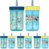 imageContigo Kids Leighton Straw Tumbler with SpillProof LeakProof Lid 14oz Blue PoppyNarwhalsPaw Patrol