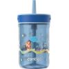 imageContigo Kids Leighton Straw Tumbler with SpillProof LeakProof Lid 14oz Blue PoppyNarwhalsPaw Patrol Color Changing