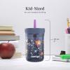 imageContigo Kids Leighton Straw Tumbler with SpillProof LeakProof Lid 14oz Blue PoppyNarwhalsPaw Patrol Space Zodiac