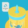 imageContigo Kids Leighton Straw Tumbler with SpillProof LeakProof Lid 14oz Blue PoppyNarwhalsPineappleDinos