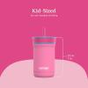 imageContigo Kids Leighton Straw Tumbler with SpillProof Lid 12oz RaspberryAzaleaAzalea