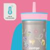 imageContigo Kids Leighton Straw Tumbler with SpillProof Lid 12oz RaspberryAzaleaBeesAzalea Lid