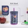 imageContigo Kids Leighton Straw Tumbler with SpillProof Lid 12oz RaspberryAzaleaPaw Patrol Space Zodiac