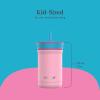 imageContigo Kids Leighton Straw Tumbler with SpillProof Lid 12oz RaspberryAzaleaStrawberry Cream