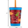 imageContigo Kids SpillProof Tumbler with Straw amp LeakProof Lid 12oz VacuumInsulated Stainless Steel Water Bottle for Kids Dishwasher Safe amp Fits Most Cup Holders Tumbler for School Home TravelWatermelon Blue Poppy with Dino