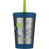 imageContigo Kids SpillProof Tumbler with Straw amp LeakProof Lid 12oz VacuumInsulated Stainless Steel Water Bottle for Kids Dishwasher Safe amp Fits Most Cup Holders Tumbler for School Home TravelGranny Smith Rocket