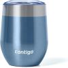 imageContigo River North Stainless Steel Wine Tumbler with SpillProof Lid LeakProof 12oz Reusable Wine Glass Dishwasher Safe amp Keeps Drinks Hot or Cold for Hours Sunbeam Gold16 Ounces