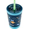 imageContigo THERMALOCK SpillProof Kids Stainless Steel Tumbler with Straw 12 Oz Blueberry Raspberry Cosmos