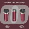 imageContigo Uptown DualSip Stainless Steel Tumbler with Leakproof Lid 24 oz Chocolate Truffle