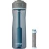 imageContigo Wells Plastic Filter Water Bottle with AUTOSPOUT Straw Lid and Replacement Filter 24 Oz Dark Ice24 Ounces